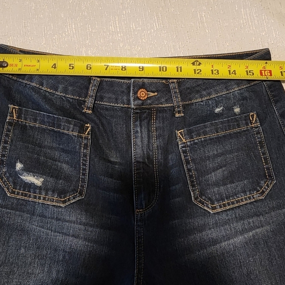 SINCERELY HULES SIZE 11/30 Blue Flare Wide Leg Jeans - Picture 13 of 14